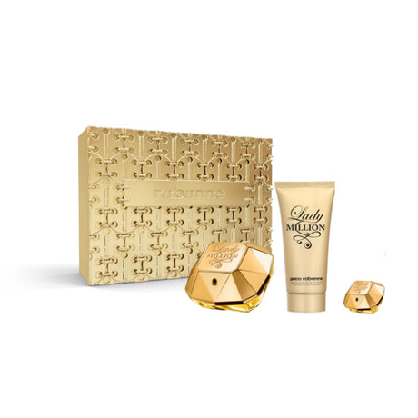Paco Rabanne Lady Million Eau De Perfume Spray 80ml Set 3 Pieces - Feel You