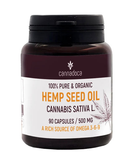 Hemp Seed Oil 500 mg / 90 Caps