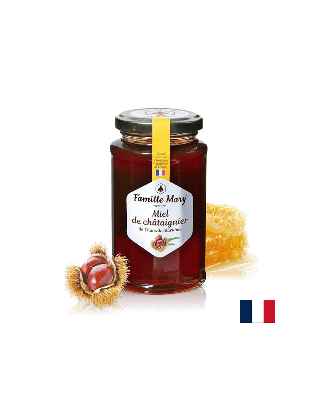 Пчелен мед от кестеново дърво (от района на приморска Шаранта, Франция), 360 g - Feel You
