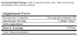 L-Leucine PURE 1000mg. / 120 Caps. - Feel You