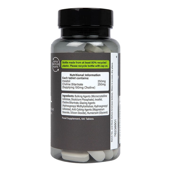 Холин и Инозитол (Витамин В4 + В8) (Choline Inositol) 100 таблетки, H&B - Feel You