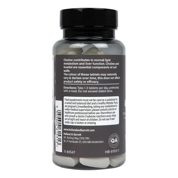 Холин и Инозитол (Витамин В4 + В8) (Choline Inositol) 100 таблетки, H&B - Feel You