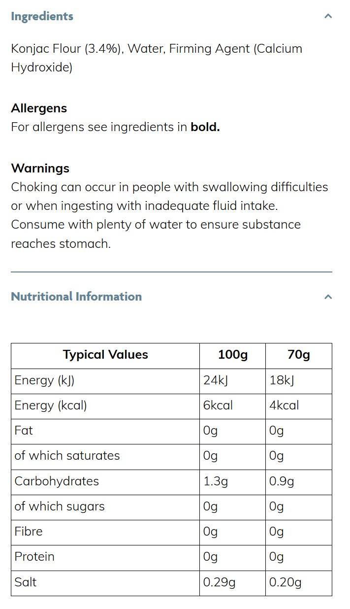 4 Calorie Shirataki Skinny Noodles - 210 грама - Feel You