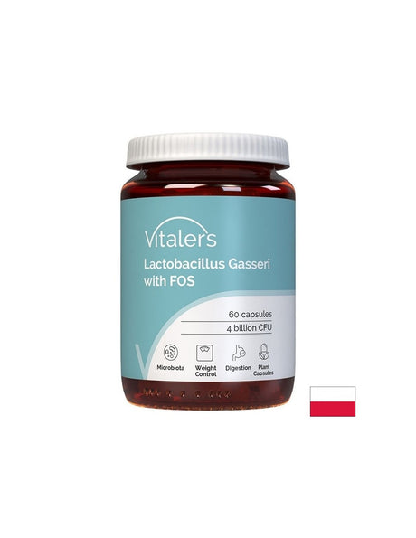 Лактобацилус гасери 4 млрд. + пребиотик FOS – Здравословно тегло и храносмилане, 60 капсули - Feel You