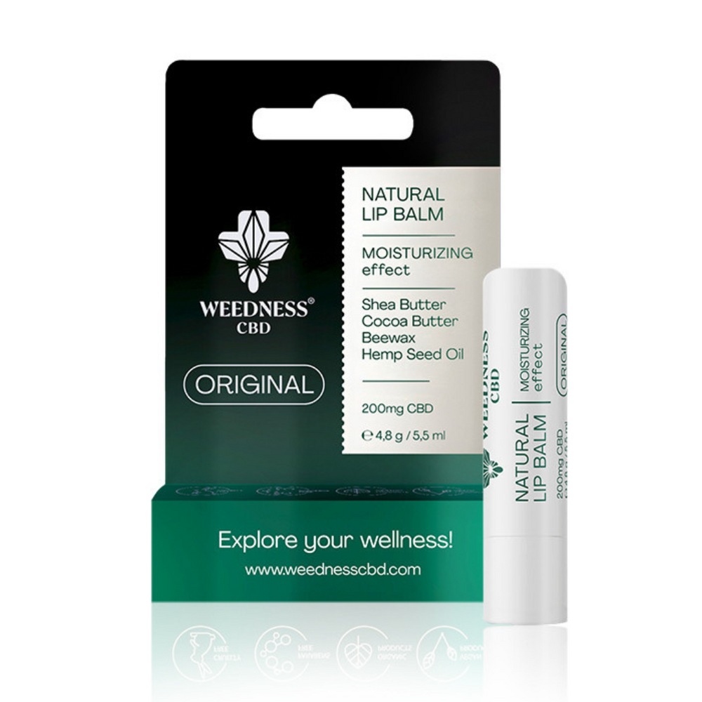 НАТУРАЛЕН БАЛСАМ ЗА УСТНИ С ОВЛАЖНЯВАЩ ЕФЕКТ 4% СБД - Feel You