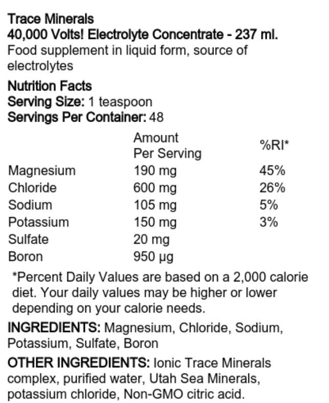 40,000 Volts! Electrolyte Concentrate - 237 мл - Feel You