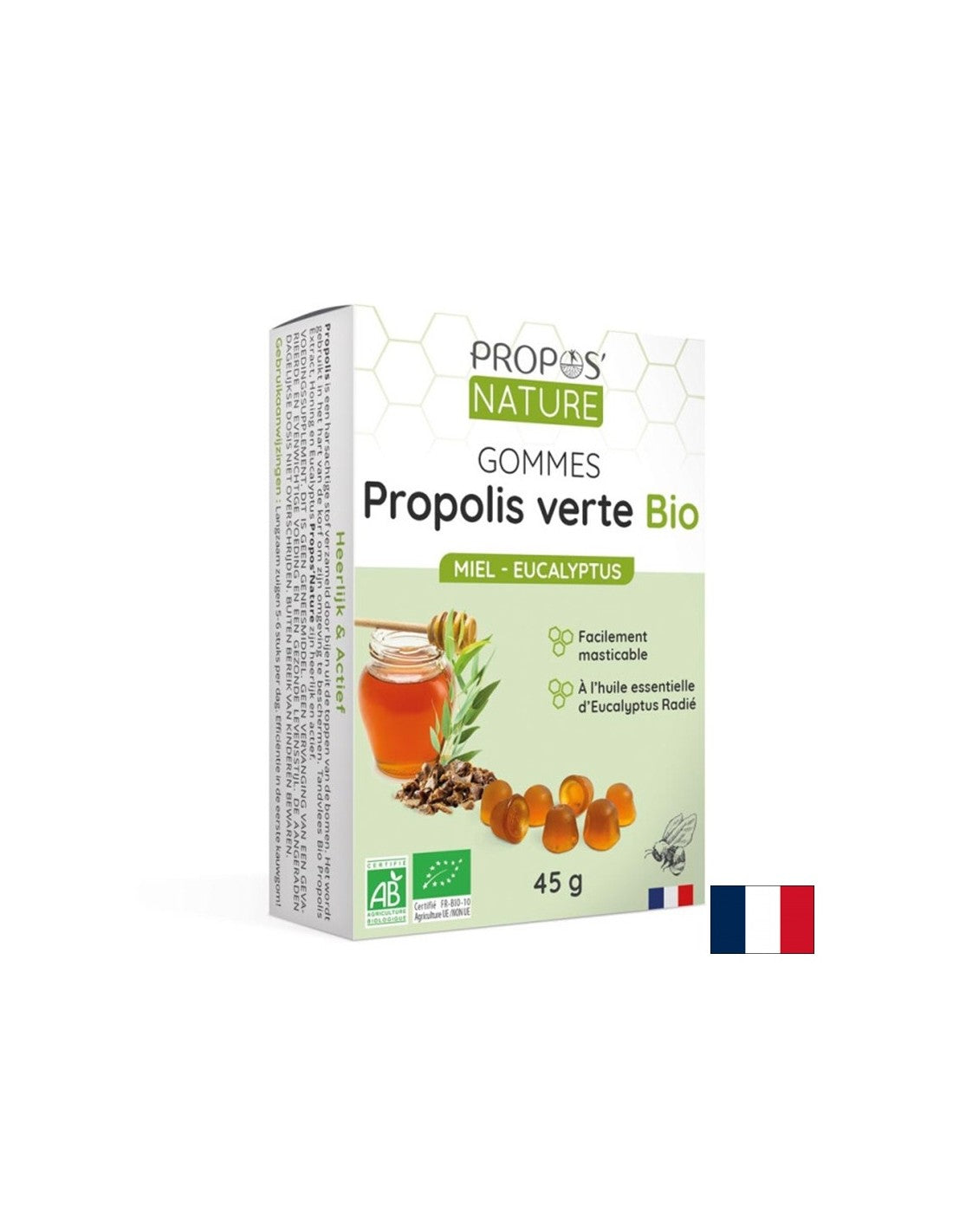 Зелен прополис с пчелен мед и масло от евкалипт, (~40 желирани таблетки) Propos’Nature - Feel You