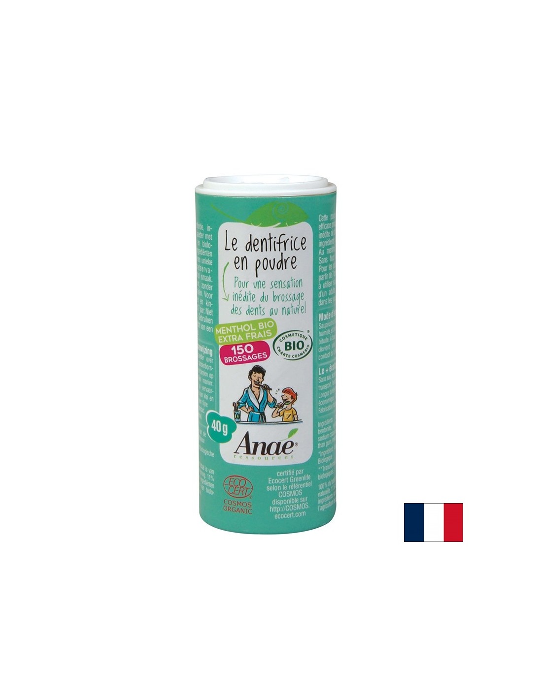 Прах за зъби (с ментолов аромат), 40 g - Feel You