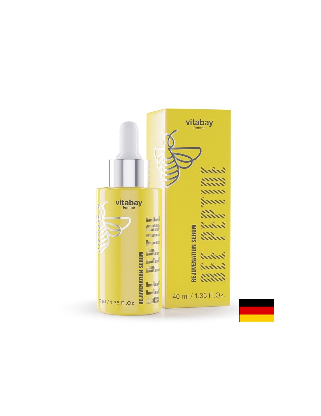 Подмладяващ серум за лице с пчелен пептид, 40 ml - Feel You