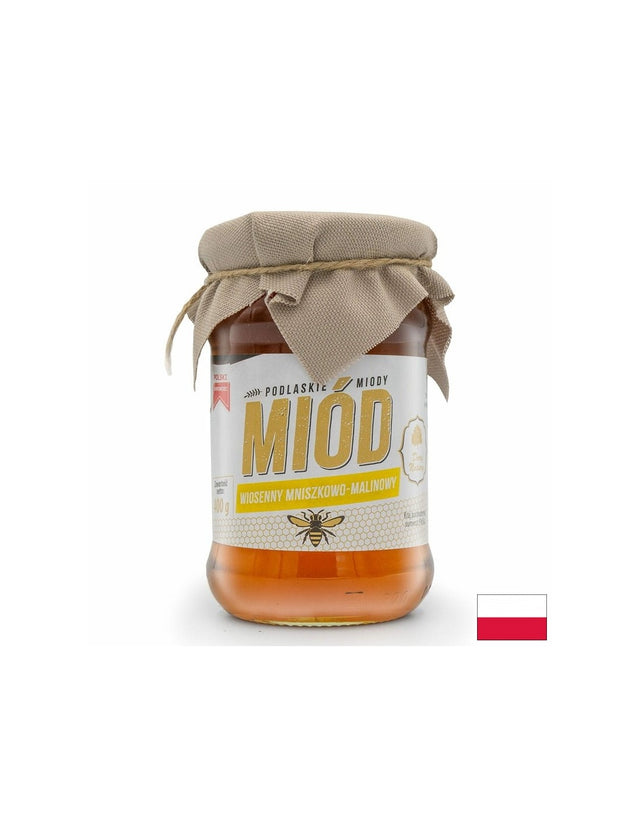 Пролетен пчелен мед от цвят на  глухарче и малини, 400 g Dary Natury - Feel You