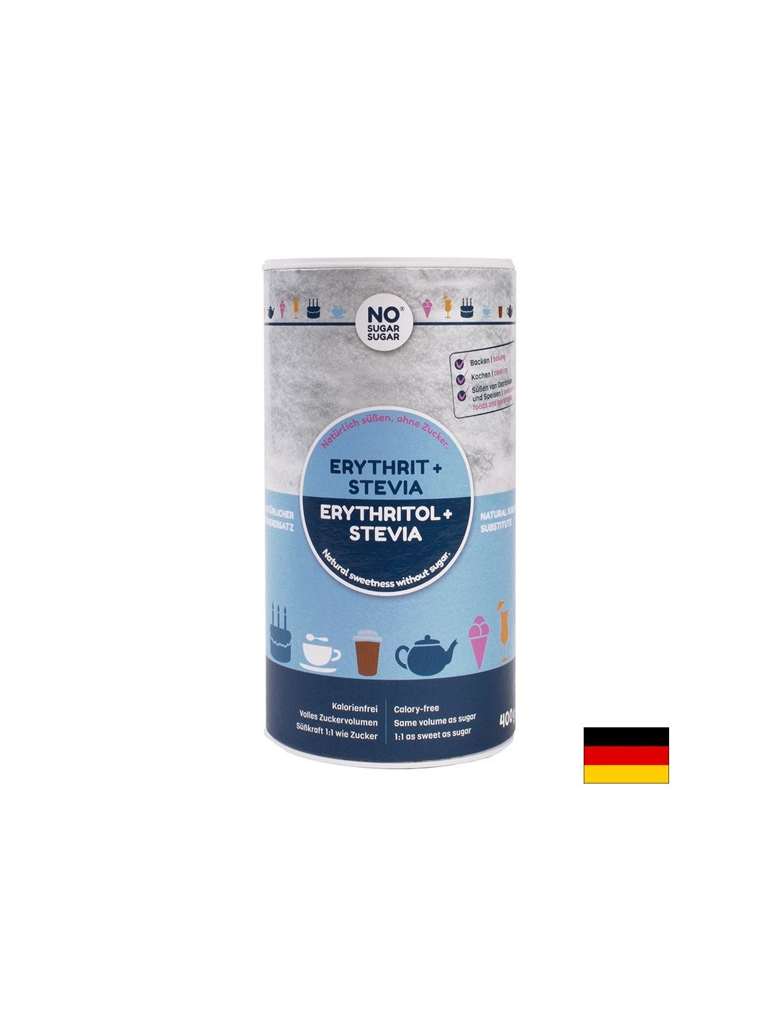 Еритрол + Стевия, 400 g - Feel You