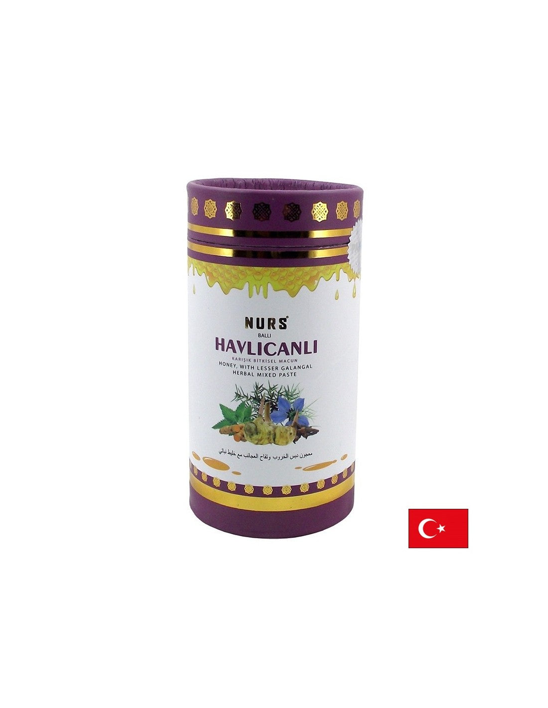 Билкова паста с пчелен мед и галангал - при настинка и грип, 400 g - Feel You