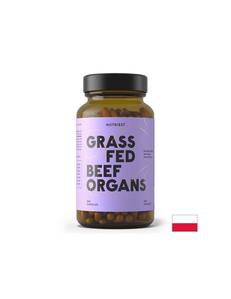 Нервна и имунна система - Комплекс от говежди органи (черен дроб, бъбрек, сърце), 400 mg х 240 капсули - Feel You