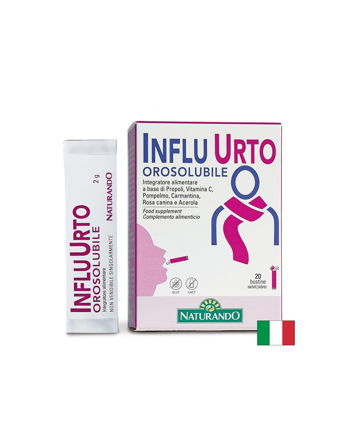 Формула за силен имунитет с Прополис 400 mg и Витамин C 360 mg, Influ Urto, 20 сашета - Feel You