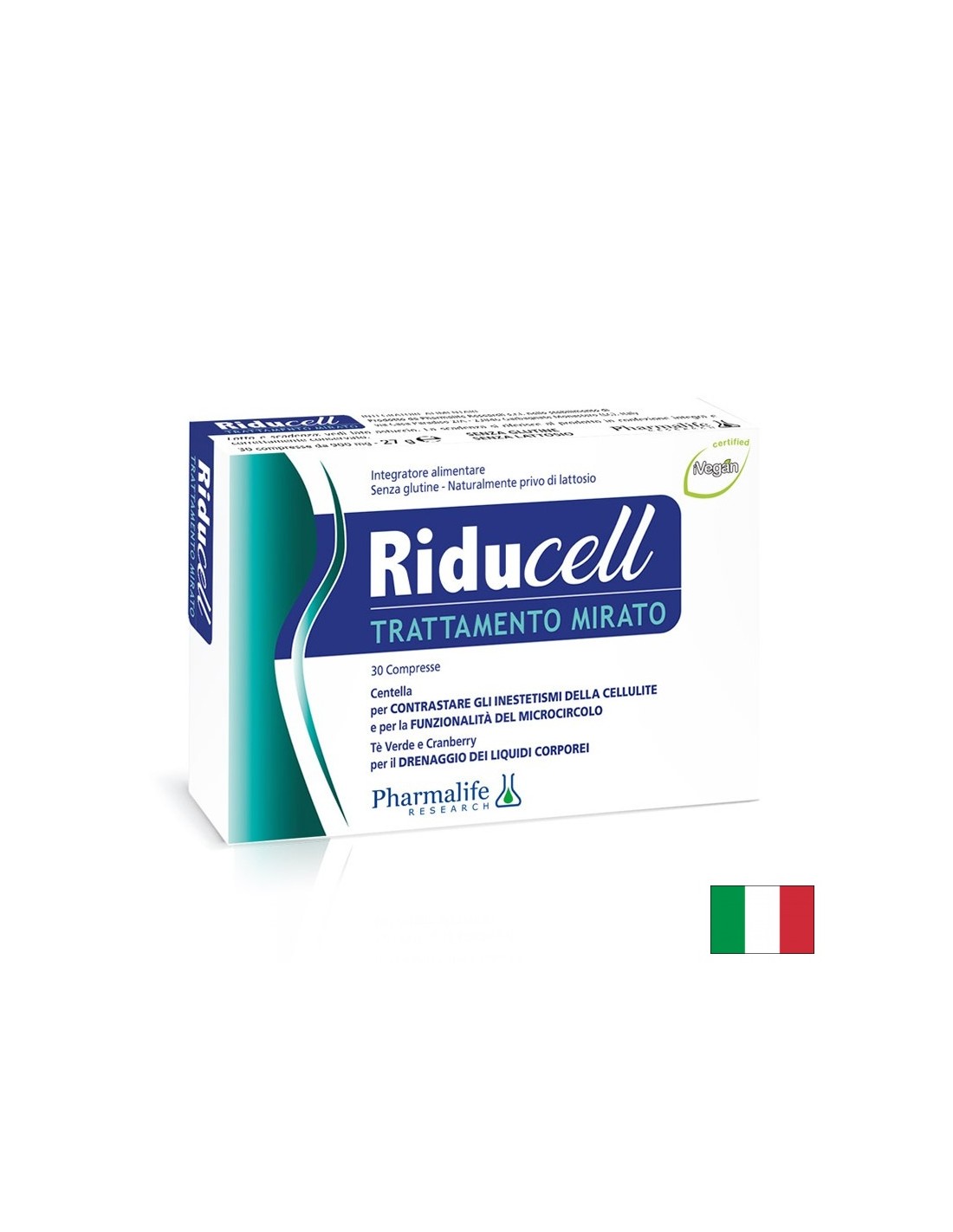 Пилосела 400 mg + Хесперидин + Зелен чай – При целулит и задържане на течности, Reducell, 30 таблетки - Feel You
