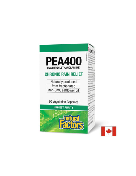 Против болка и възпаление - ПЕА (палмитоелетаноламид), 400 mg x 90 V капсули Natural Factors - Feel You