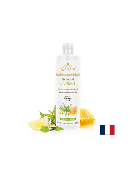 Освежаващ душ гел за тяло, с лимон, мед, лимонена вербена, 400 ml - Feel You