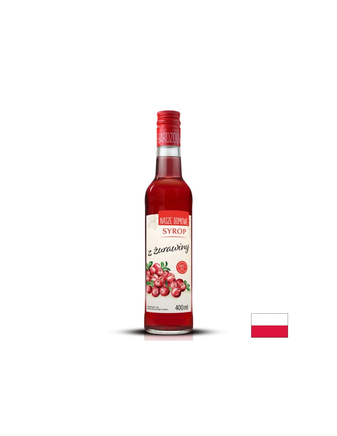Домашен сироп от червена боровинка, 400 ml - Feel You