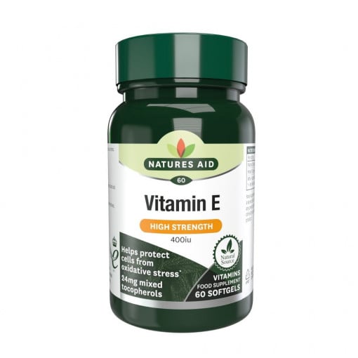 Витамин Е Натурален 400iu 60 капсули Natures Aid - Feel You