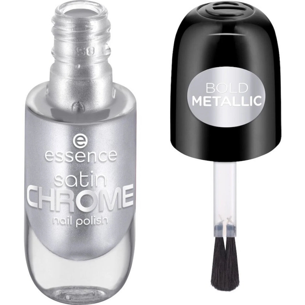 Essence, Satin Chrome, Satin, Nail Polish, 04, SteelGPT, 8 ml