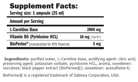 CarniLine ® Pro Fitness 2000 / 25ml. / 1 Amp. - Feel You