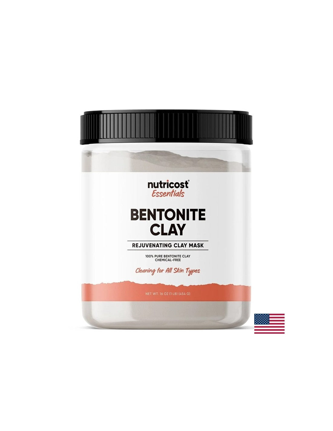 Грижа за кожата - Глина (бентонит), маска за лице, 454 g прах - Feel You