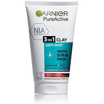 GARNIER - Pure - cleaning gel, scrub and mask against imperfections 3in1 - 150ml