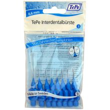 TePe - Interdental Brush Normal (0,6 mm blue 8 pcs) - interdental toothbrushes