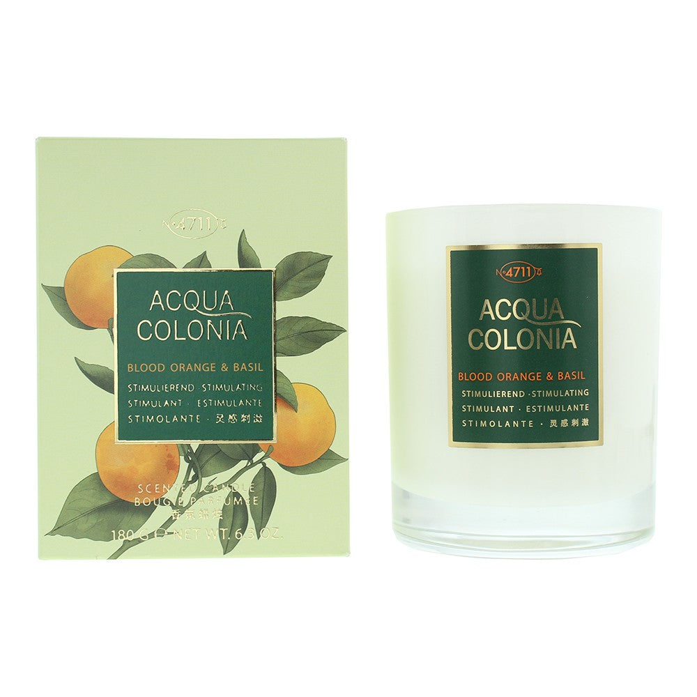 4711, Acqua Colonia, Blood Orange & Basil, Scented Candle, 180 g - Feel You