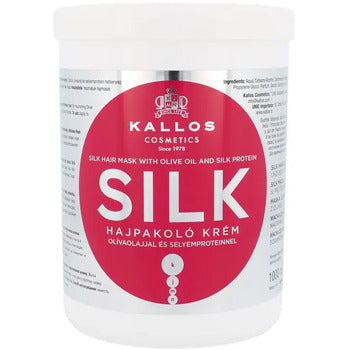 Kallos - Moisturizing Mask for ( Silk Hair Mask with Olive Oil and Silk Protein) KJMN ( Silk Hair Mask with Olive Oil and Silk Protein) - 1000ml