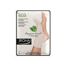 Iroha - Relaxing (Peppermint Foot Mask Socks Relax) and Nails with Mint and Natural Extracts (Peppermint Foot Mask Socks Relax) 2 x 9 ml - 9ml