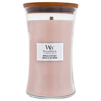 WoodWick - Vanilla & Sea Salt Vase (vanilla and sea salt) - Scented candle - 609.5g - Feel You