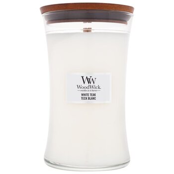 WoodWick - White Teak Vase (White Teak) - Scented candle - 275.0g