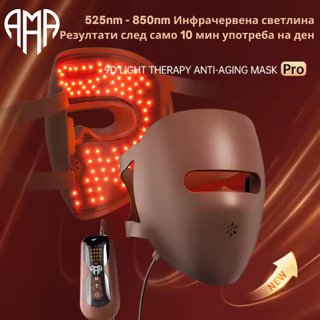 4D LED маска за лице с фотонна терапия - 82 LED диода x 4 типа светлина - Feel You