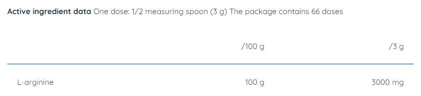 L-Arginine Powder | 100% Pure - 200 грама - Feel You