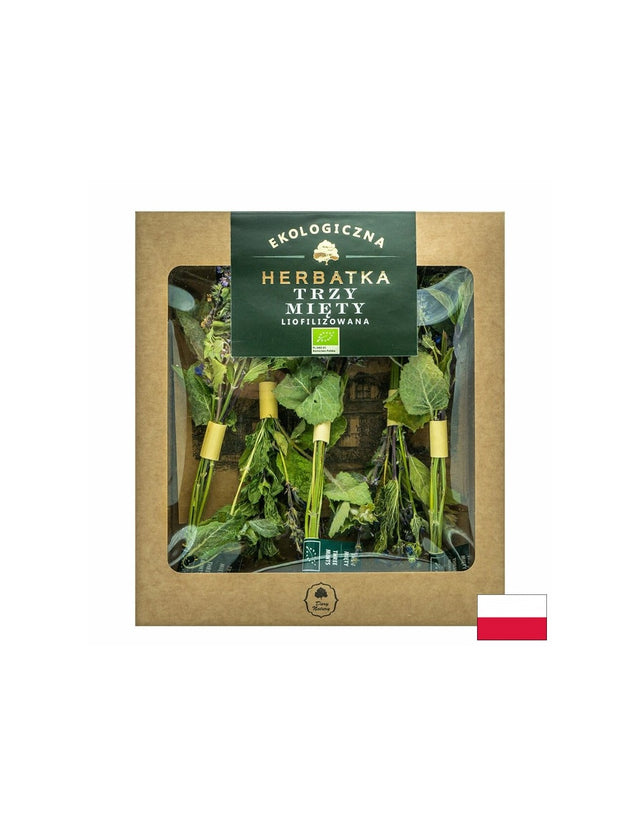 Лиофилизиран чай от три  вида мента Био, 5 стика x 1,5 g Dary Natury - Feel You