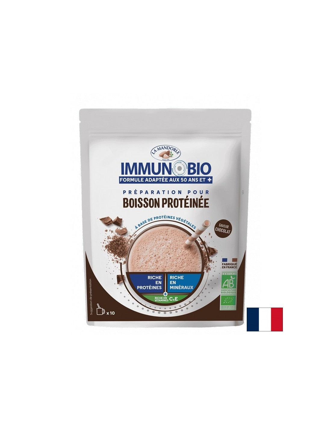 Протеинов шейк с какао 50+, БИО – 250 g, 10 дози, прах - Feel You