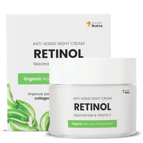 Нощен крем с Ретинол, Хиалурон и Колаген 50 мл Swedish Nutra - Feel You