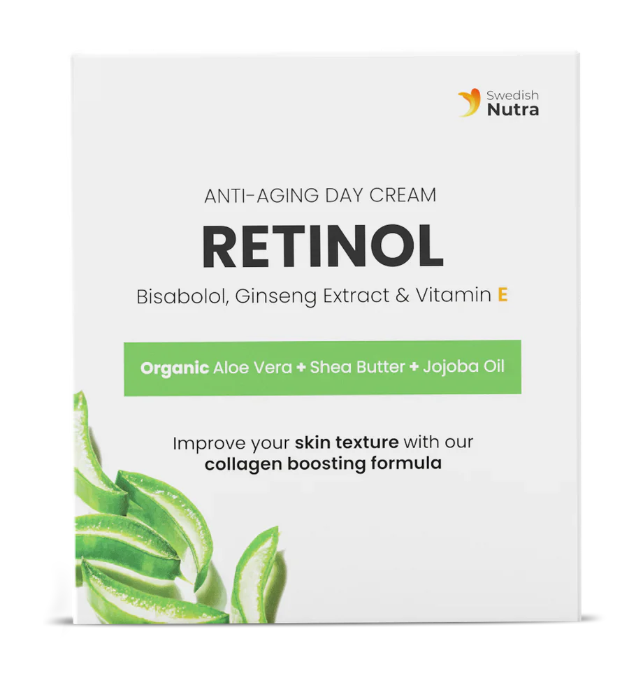 Дневен крем с Ретинол, Хиалурон и Колаген 50 мл Swedish Nutra - Feel You