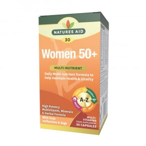 Комплекс за жени 50+ (Womens 50+ Multi-Vitamins & Minerals) 30 капсули NaturesAid - Feel You
