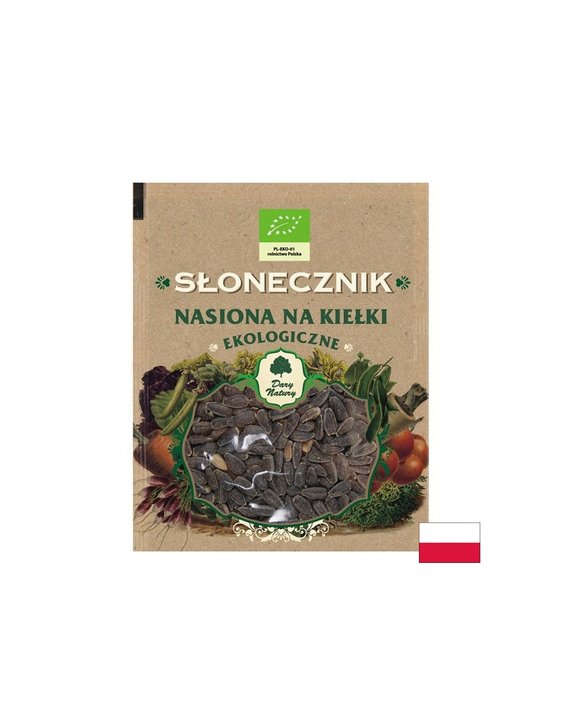 Слънчоглед - Био семена за кълнове, 50 g Dary Natury - Feel You