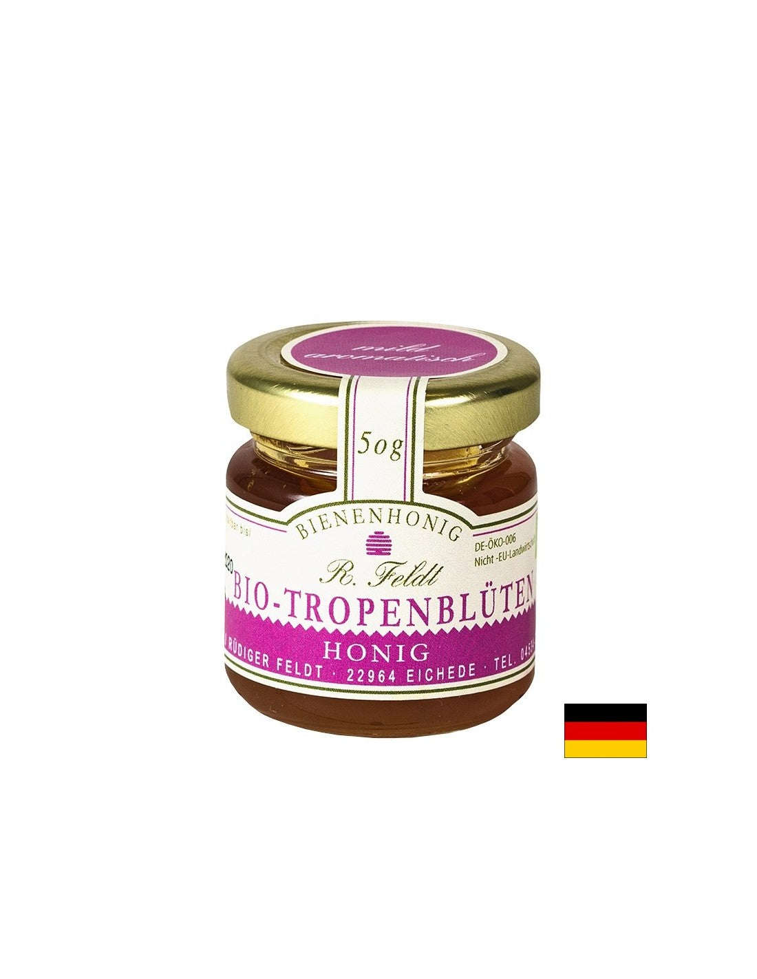 Био пчелен мед от цвят на тропически цветя и растения, 50 g - Feel You