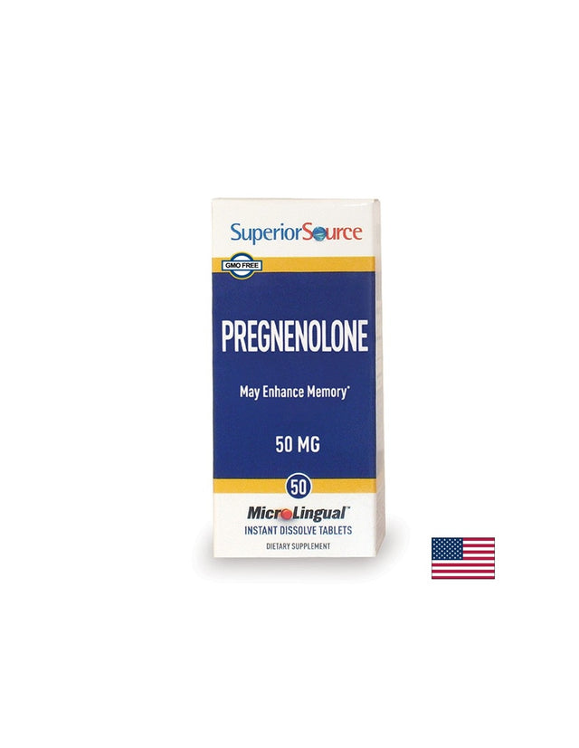 Памет и концентрация - Прегненолон, 50 mg x 50 сублингвални таблетки Superior Source - Feel You