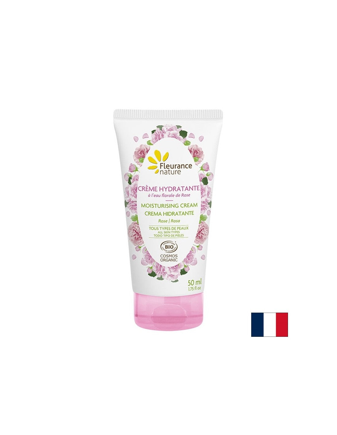 Хидратиращ крем за ръце с флорална вода от роза Дамасцена, 50 ml - Feel You