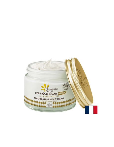 Анти-Ейдж регенериращ нощен крем за лице с пчелно млечице Био, 50 ml Fleurance Nature - Feel You