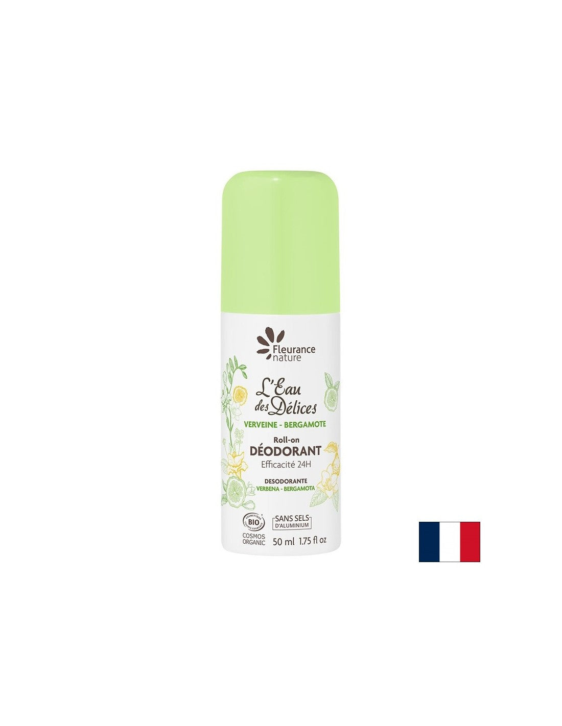 Рол он дезодорант с Вода от Върбинка & Бергамот, 50 ml Fleurance Nature - Feel You