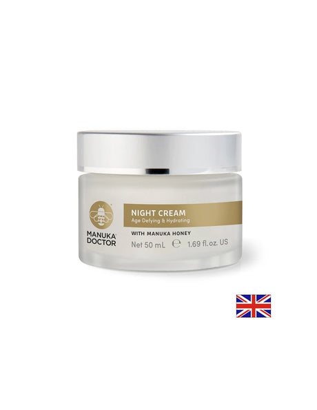 Нощен хидратиращ анти-ейдж крем за лице с мед от манука, 50 ml - Feel You