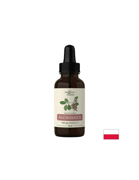 Грижа за кожата - Алхорнеа кордифолия, тинктура, 50 ml - Feel You