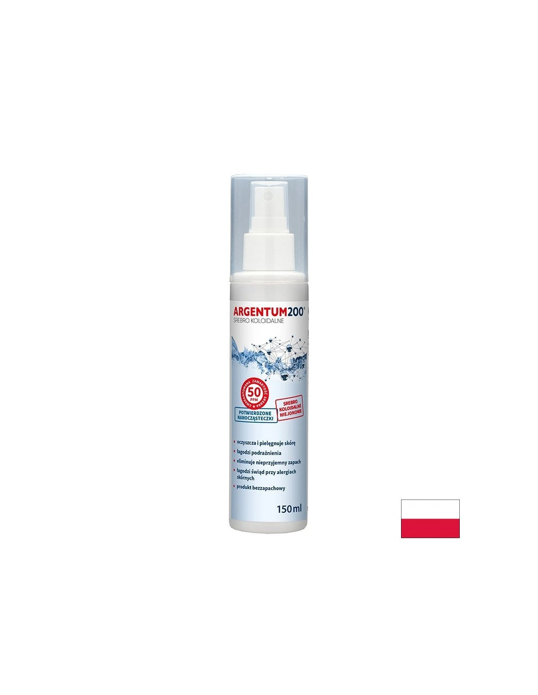 Колоидно сребро Грижа за кожата, 50 ppm 150 ml спрей - Feel You