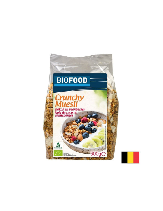 Мюсли с кокос и червени боровинки, БИО, 500 g - Feel You